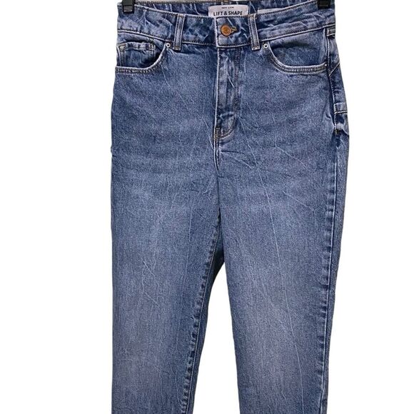 ASOS “New Look Lift “ Shape Mom Jeans Vintage Inspired Yoke Stitching SZ 2P - Picture 7 of 16